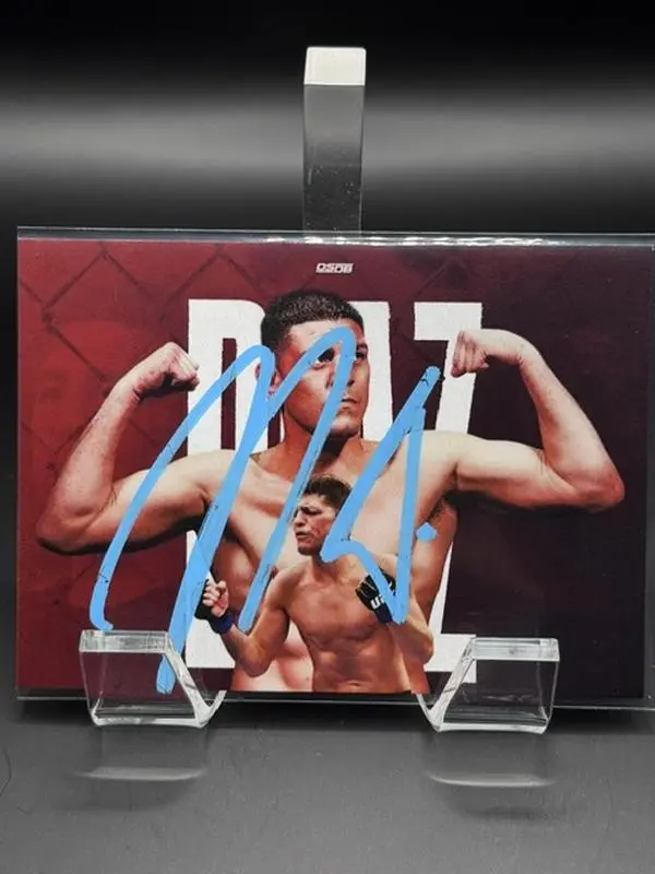 UFC Card Legend Nick Diaz JSA Witnessed and Stickered AUTOGRAPHED