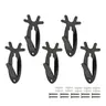 Brand New High Quality Antler Style Hanger Multi-Pack, 3/5/6/10 Pcs European Mount Skull Wall Hooks, Deer Antelope Trophy Display Brackets, Quick Installation Car Exterior Decoration Wall Fasteners Wall Mountable Rustproof