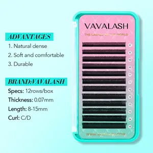 W-Shape6D Volume Premade Fan Lash Extensions 0.07mm