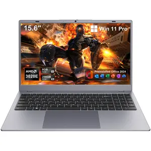 Versatile Laptop AMD 3020e Up to 2.6GHz 15.6" FHD IPS Display 8GB DDR4 RAM 256GB SSD, Type-C Fast Charging 5000mAh Battery Up to 4 Hours Portable High-Performance Device with Lightning Speed for Work and Play