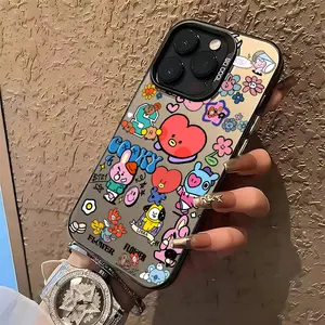 Cute Cartoon B-BT21S Phone Case Suitable for iPhone 17 16e 16 15 14 13 12 11 Mini Pro Max Air X XR XSMAX 8 7 Plus Anti Fall Matte Back Cover