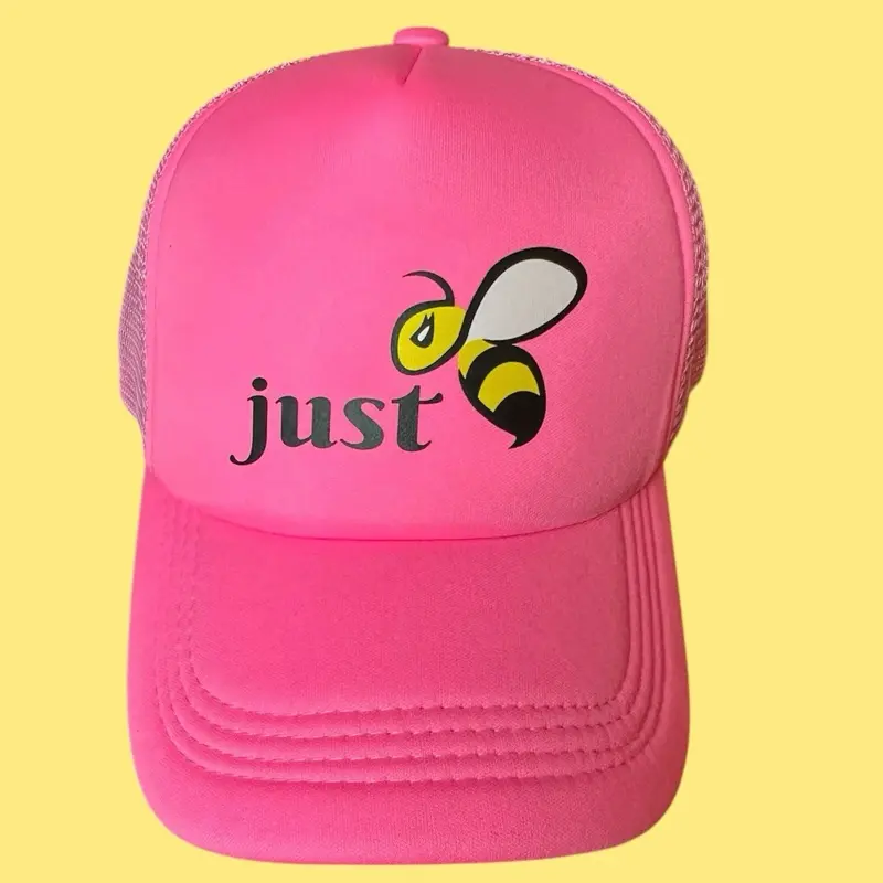 BadAzzBee “Just Bee” Hot Pink $10 Trucker Hat.  Make a statement with your accessories!