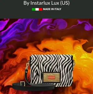 INSTARLUX PLAN3T Italian Leather Crossbody bag
