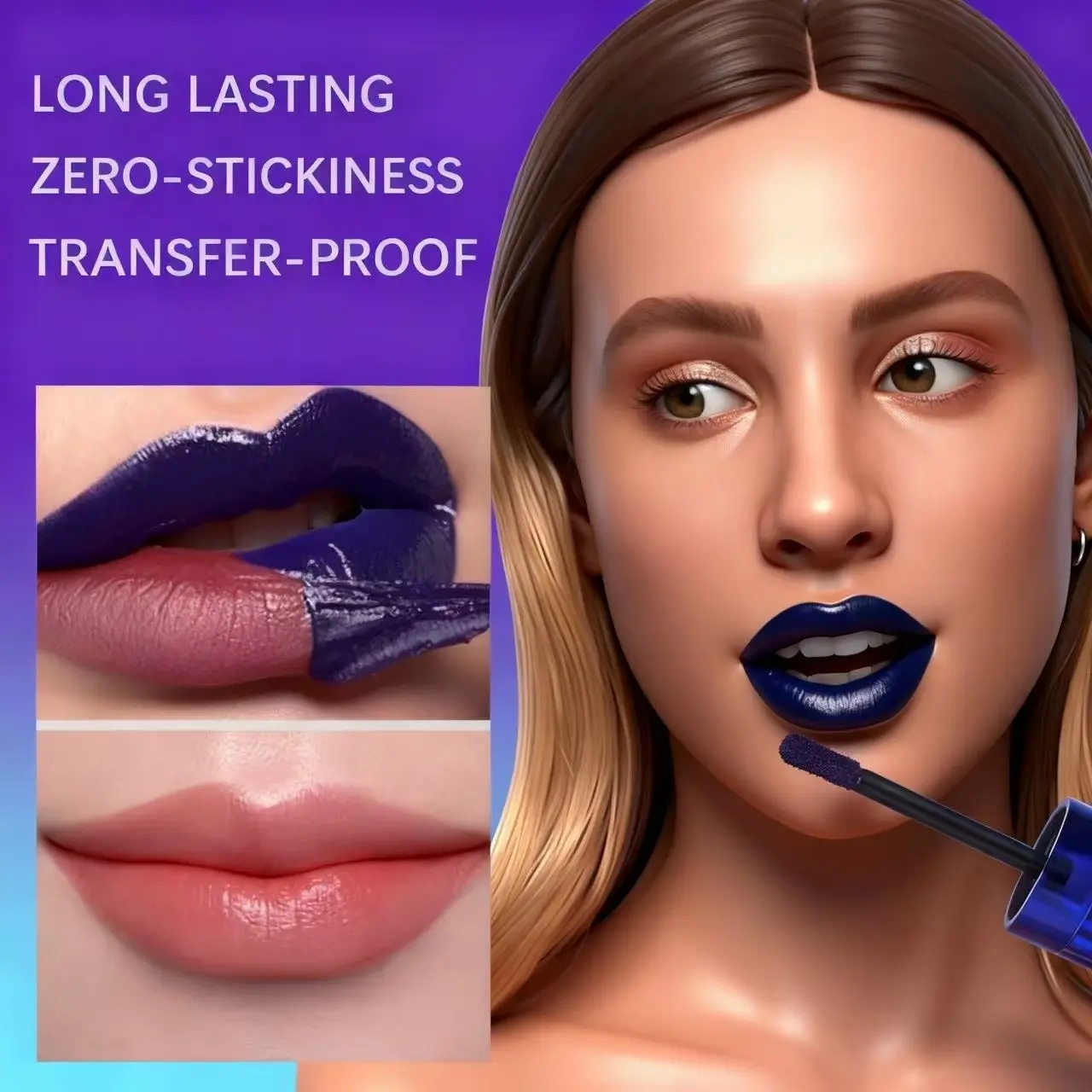 3-Color Peelable Lipstick, Long-Lasting Waterproof, Hyaluronic Acid, Easy Application, Suitable for All Skin Types, Perfect Gift for Women
