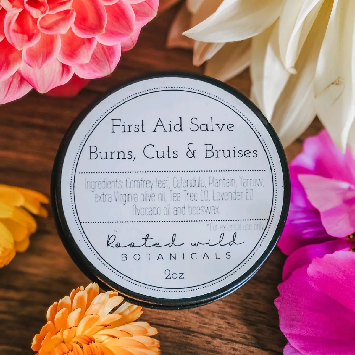 Rapid Healing First Aid Salve for Cuts, Bruises and Burns