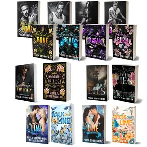8 Book romance Bundle - Includes 4 book Blood & Bone series, Kingmaker Trilogy omnibus, 2 book Legacy Bundle, and Beautiful Lies Standalone, Signed paperback by Author, with Bonus bookish Swag
