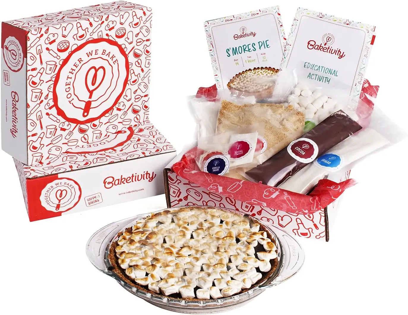 S’mores Pie Kit With Pre-measured Ingredients (Baketivity Baking Kit, Smores) Bakeware