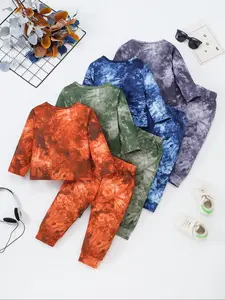 Tie-Dye Set, Trendy Unique Patterns, Comfortable Skin-Friendly Fabric, Ideal for Daily Wear & Play