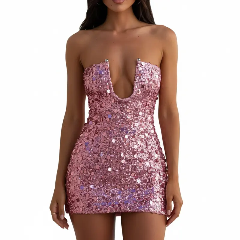 sparkly pink dress - TikTok Shop