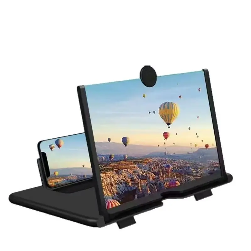 10-Inch HD Screen Cellphone Holder, Foldable Pull-Out Anti-Shake Lazy Mobile Mount, Desktop Hands-Free Phone Accessories for Video Watching