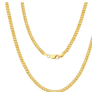 Franco Style 990 Chain Necklace Classic Design Perfect for Everyday Wear Ideal for Layering Versatile Gift Choice de 16"