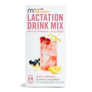 Munchkin Milkmakers Lactation Drink Mix, Berry Lemonade, 14ct Munchkin Milkmakers Lactation Drink Mix, Berry Lemonade, 14ct