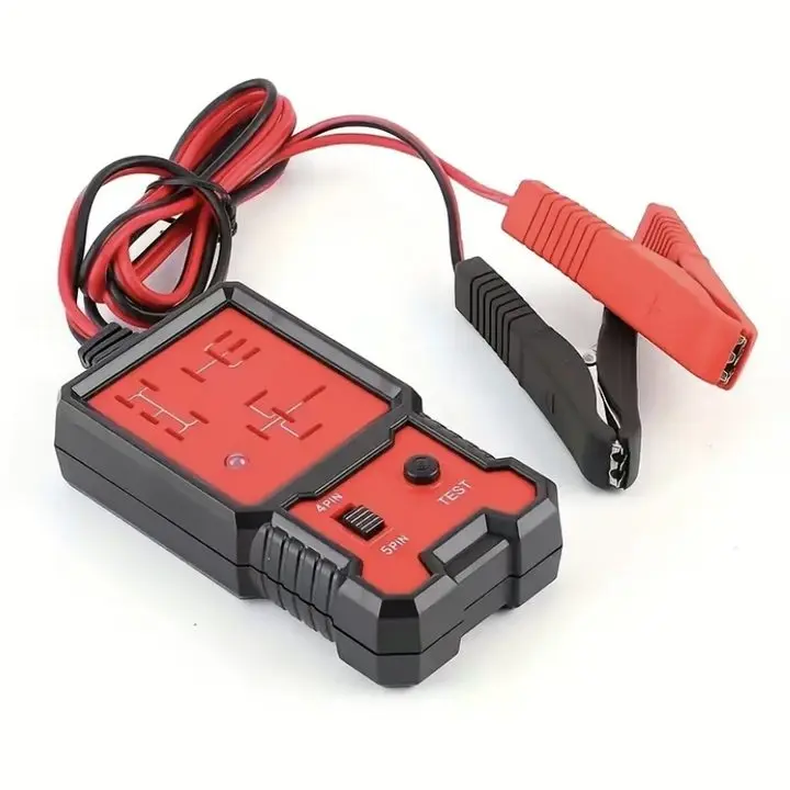 Voltage Tester Car Electronic Relay Tester, Durable Construction Automotive Relay Tester Tool for Summer, LED Indicator Light Car Battery Checker, Multifunctional Diagnostic Tool for DIY & Professional Mechanics