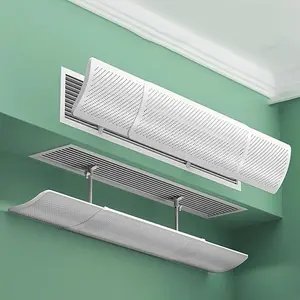 Vertical Wind Deflector Baffle for Home and Office, Prevents Direct Blowing Air, Fashionable Design with Hook, Easy Installation