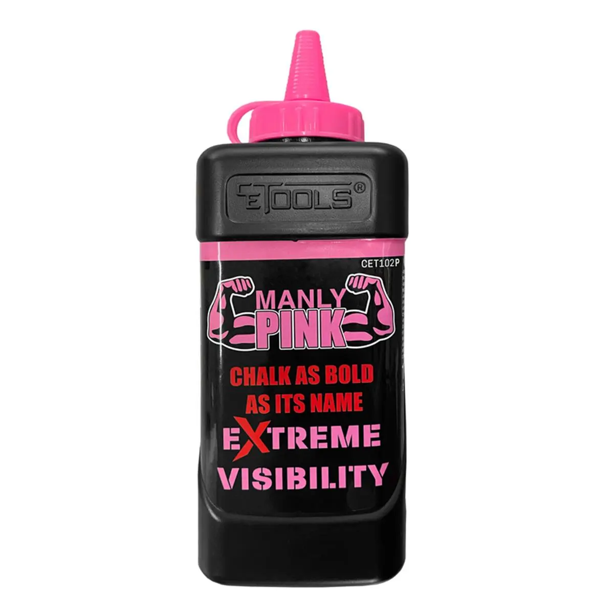 CE Tools 2015586 10 oz Extreme Visibility Standard Marking Chalk - Fluorescent Pink, 0.73 lbs, Office Stationery Supplies, No Non-Standard Marking Limitations