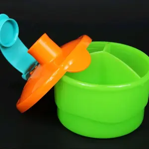 TupperKids Dispenser - Three Compartment Dispensing Container for Snacks