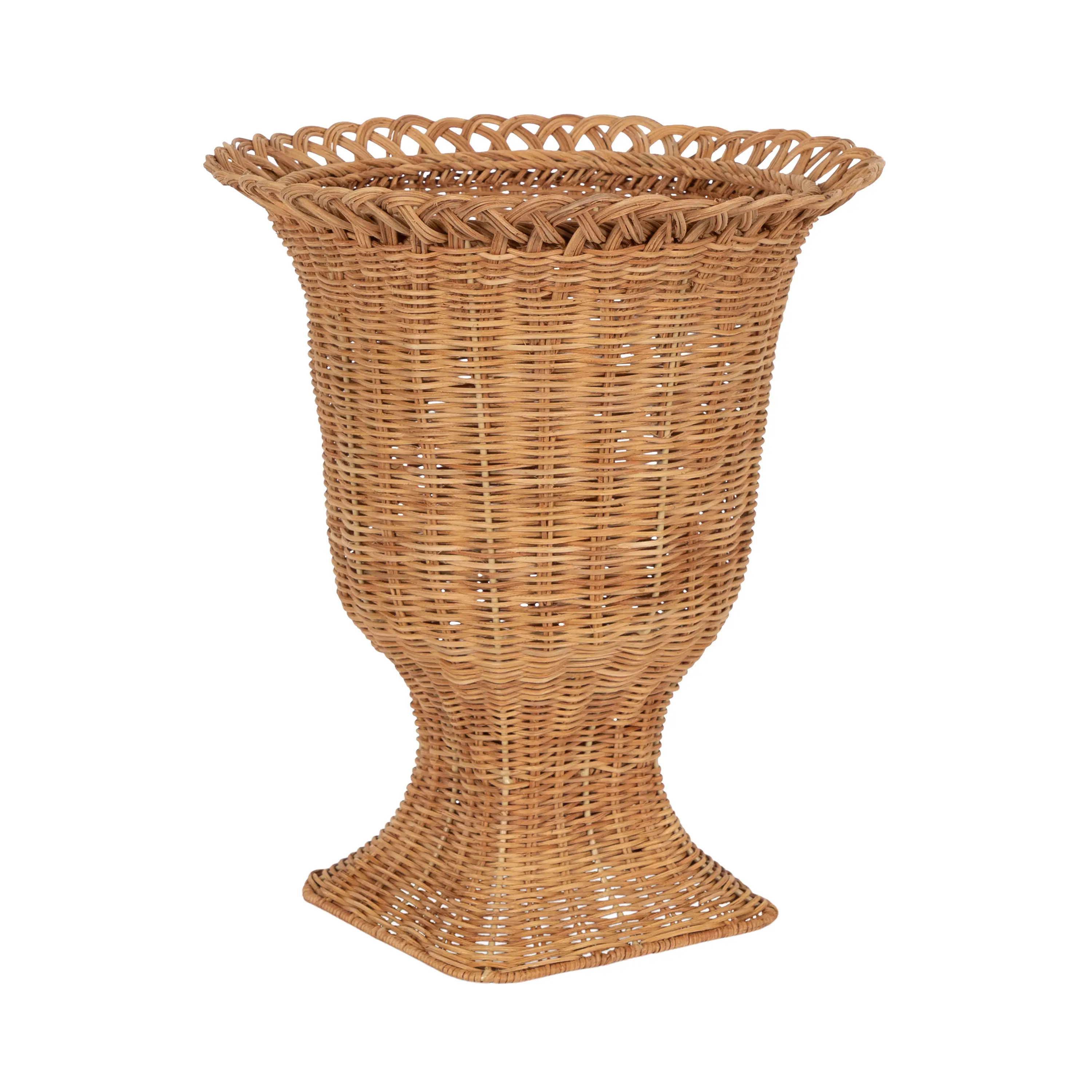 Ascona Pedestal Rattan Planter