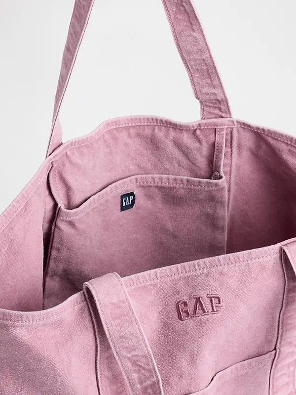 Gap Logo Tote Bag - Wispy Pink Mauve - TikTok Shop