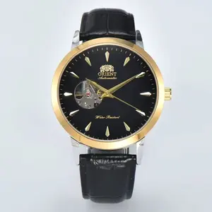 ORIENT2025 Men's Mechanical Lion Watch with Brown Leather Strap High-Quality Automatic Movement Hot-Selling Model for Casual & Formal Wear