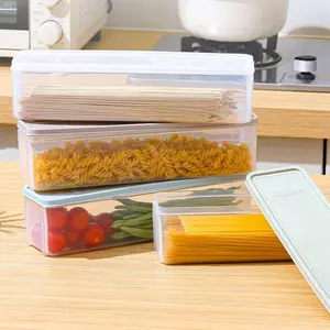 Kitchen Noodle Spaghetti Container Household Cereal Preservation Storage Box with Cover Spaghetti Box Kitchen Food Container