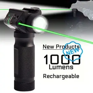 2in1GreenBeamandWhiteLEDFlashlightCombowithTypeCRechargingforOutdoorHuntingCampingHikingEmergencyPreparednessGear