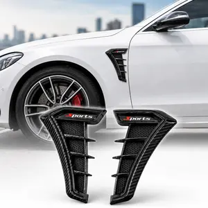 Universal Car Fender Side Vents, Fender Decal Sticker Decorative Adhesive Trim Cover, Exterior Body Modification Accessories for Cars SUVs Trucks