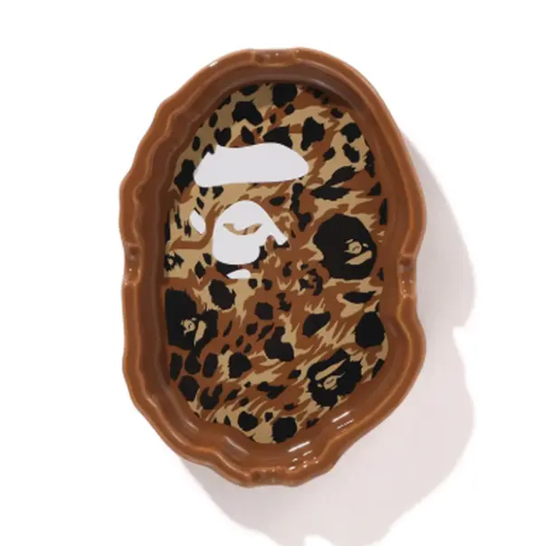 Bape Ape Head Ashtray Wild Beige Leopard Pattern