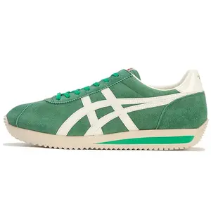 Onitsuka Tiger Moal 77 NM Low-Top Running Shoes for Men and Women, Comfortable and Durable in Green Trending Shoes, House White Official Shoes to Get / Maison Mihara Verifiable, with credentials and supporting global authentication