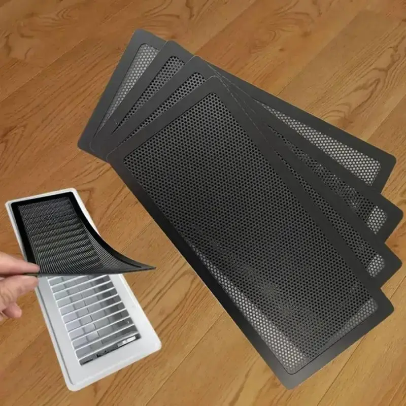 Magnetic Air Vent Cover, 4 Counts/set Magnetic Air Vent Cover, Dustproof Insect-proof Air Vent Cover, Home Accessories for Ceiling & Floor, Floor Vents, Vent Protection, Ventilation, Dust and Dirt Protection, Clean Air, Multiple Uses, Hvac System
