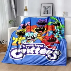 3D Printed Cartoon CATNAP DOG Day Soft Cozy Children's Blanket for Bedroom Living Room Sofa Bed Travel Fashion Birthday Gift