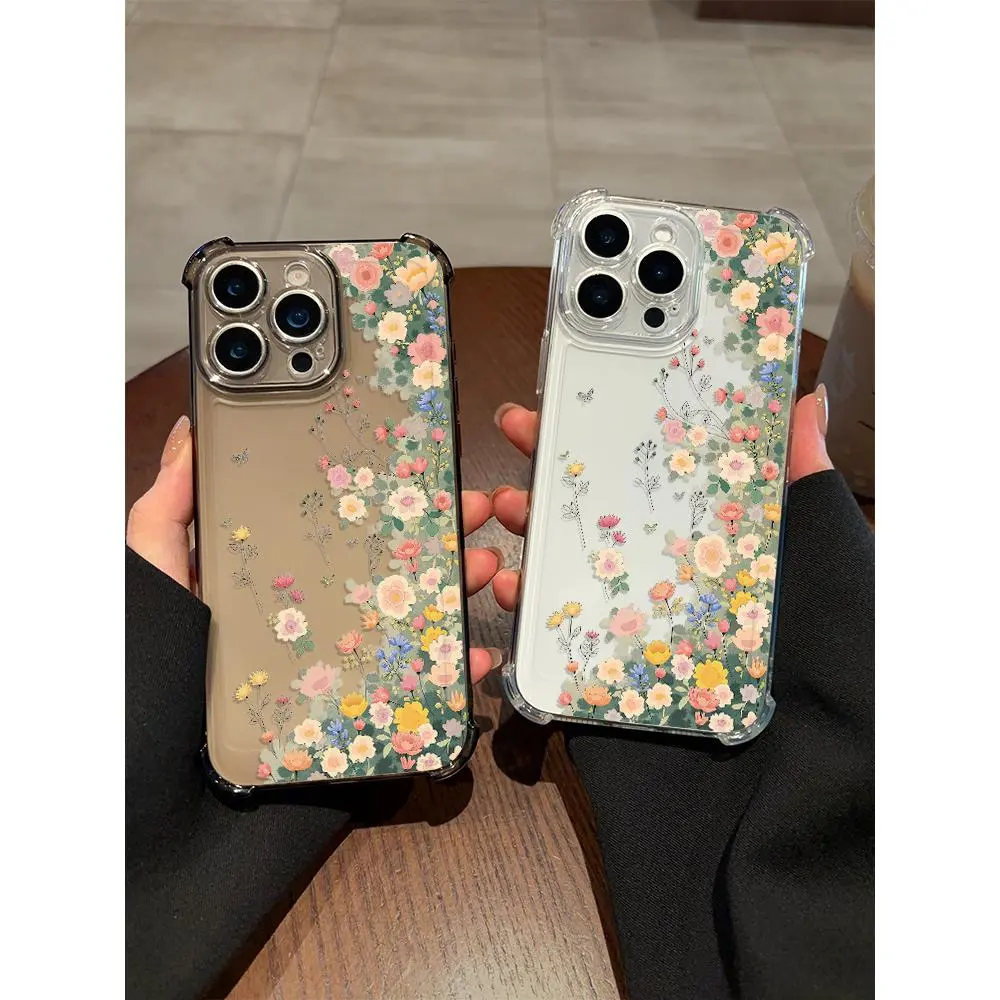 Blossoms Case for use with iphone 17 air 16 pro max 15 plus 14 pro 13promax Satisfying phone cases for iphone12/11 XS /XSMAX floral phone case for girlish