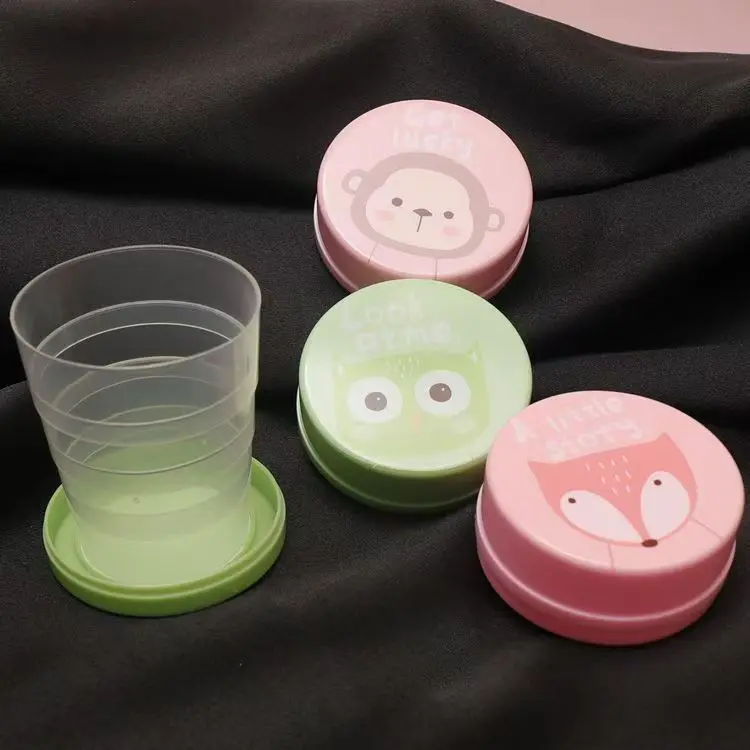 Collapsible Travel Cup, Portable Foldable Drinking & Rinsing Cup, Compact Retractable Cup for Travel, Camping, Kids & Everyday Use