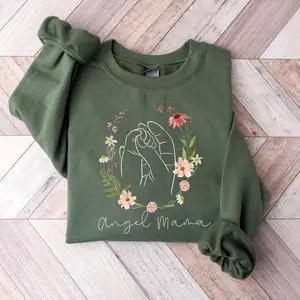 Angel Mom Shirt - Memorial Gift, Pregnancy Loss Hoodie, Healing from Infant Loss