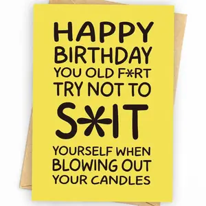 Funny Art Birthday Card Collection, Cheeky Birthday Card, Card For Boyfriend