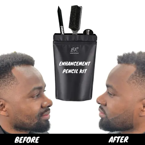 Enhancement Pencil Kit by Barber Republic with Beard Filler Hair Filler Barber Pencil & Hair Pencil for Polished Look Versatile Grooming Tool - Versatility