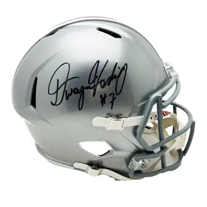 Dwayne Haskins OSU Buckeyes Signed Silver Riddell Speed Rep F/S Helmet