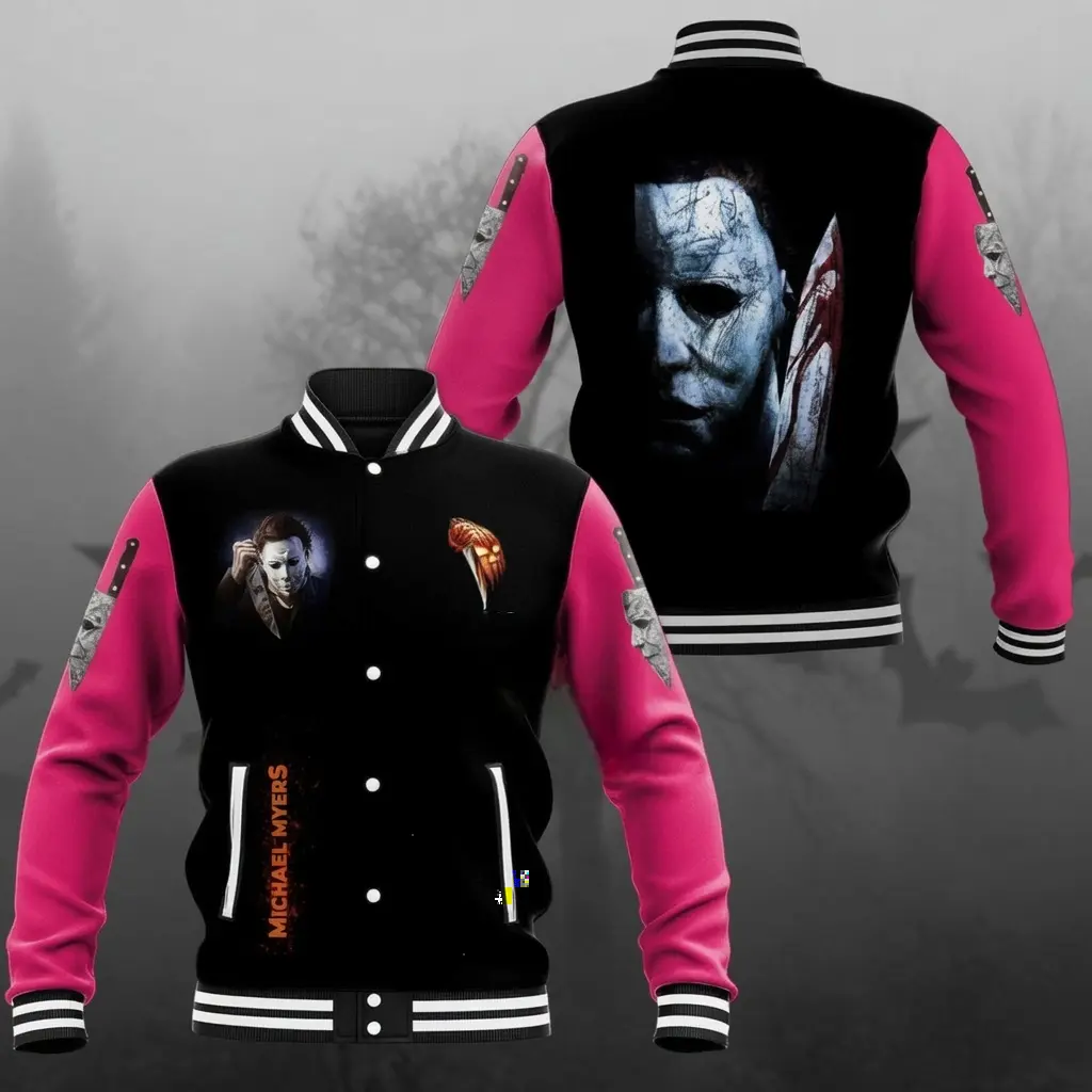 Personalized Michael Colorful Baseball Jacket, Varsity Baseball Jacket, Classic Sport Jacket, Trendy Streetwear Style