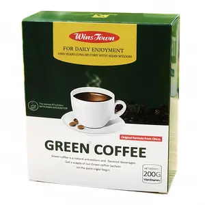 WinsTown  Green Coffee 200g 20 Sachets,Original Flavor for Daily Enjoyment