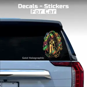Virgen de Guadalupe Lupita, Decal of the vinyl sticker Motorcycle Car, Glass Doors and Walls - Different Sizes Available - Multiple colors available - Easy Facility. morenita, virgen de las americas, guadalupana decal sticker
