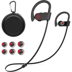L-HPS011  Bluetooth Wireless Headphones 16H Playtime Earbuds with Mic Stereo in-Ear Earphones, IPX7 Waterproof Sports Sound Isolation Headsets for Running, Gym, Workout