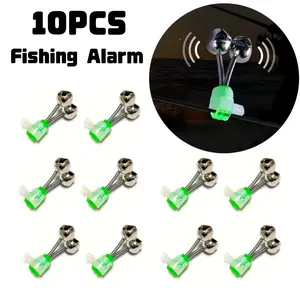 Polypropylene Fish Bell Set, Uncharged Audible Alarm for Sea Fishing, Adjustable Brightness and Tone, Essential Fishing Tool, Fishing Equipment