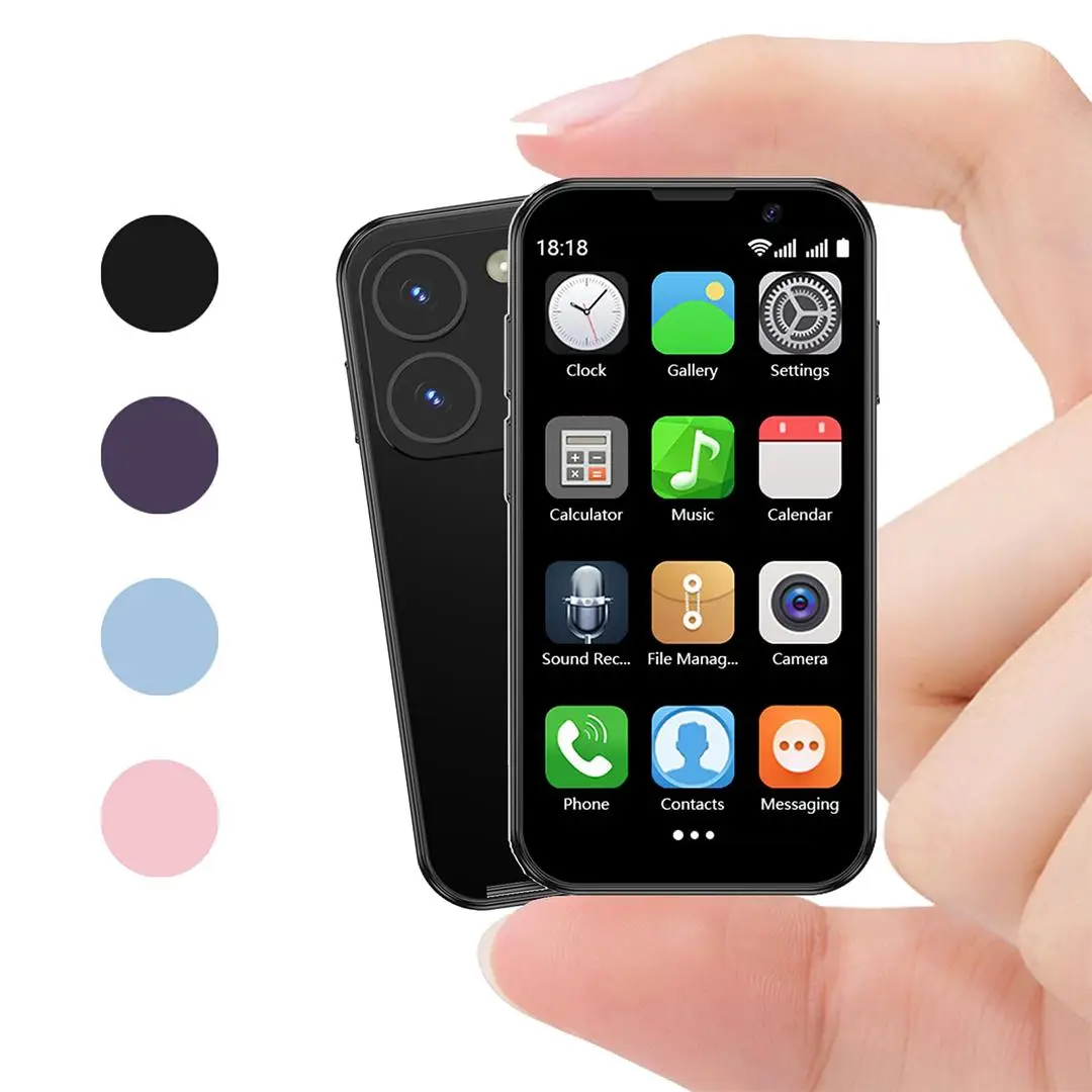 Mini Smart Phone, 3.0 Inch Dual SIM Smartphone, 3G Android 8.1 with 2GB RAM, 16GB Storage, Calling, GPS Bluetooth-compatible WiFi Portable Micro Tiny