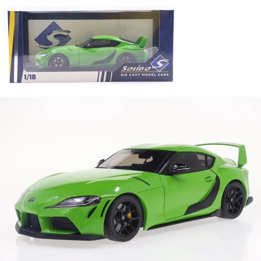 2023 GR Supra "StreetFighter" Green 1:18 Diecast Model Car by Solido