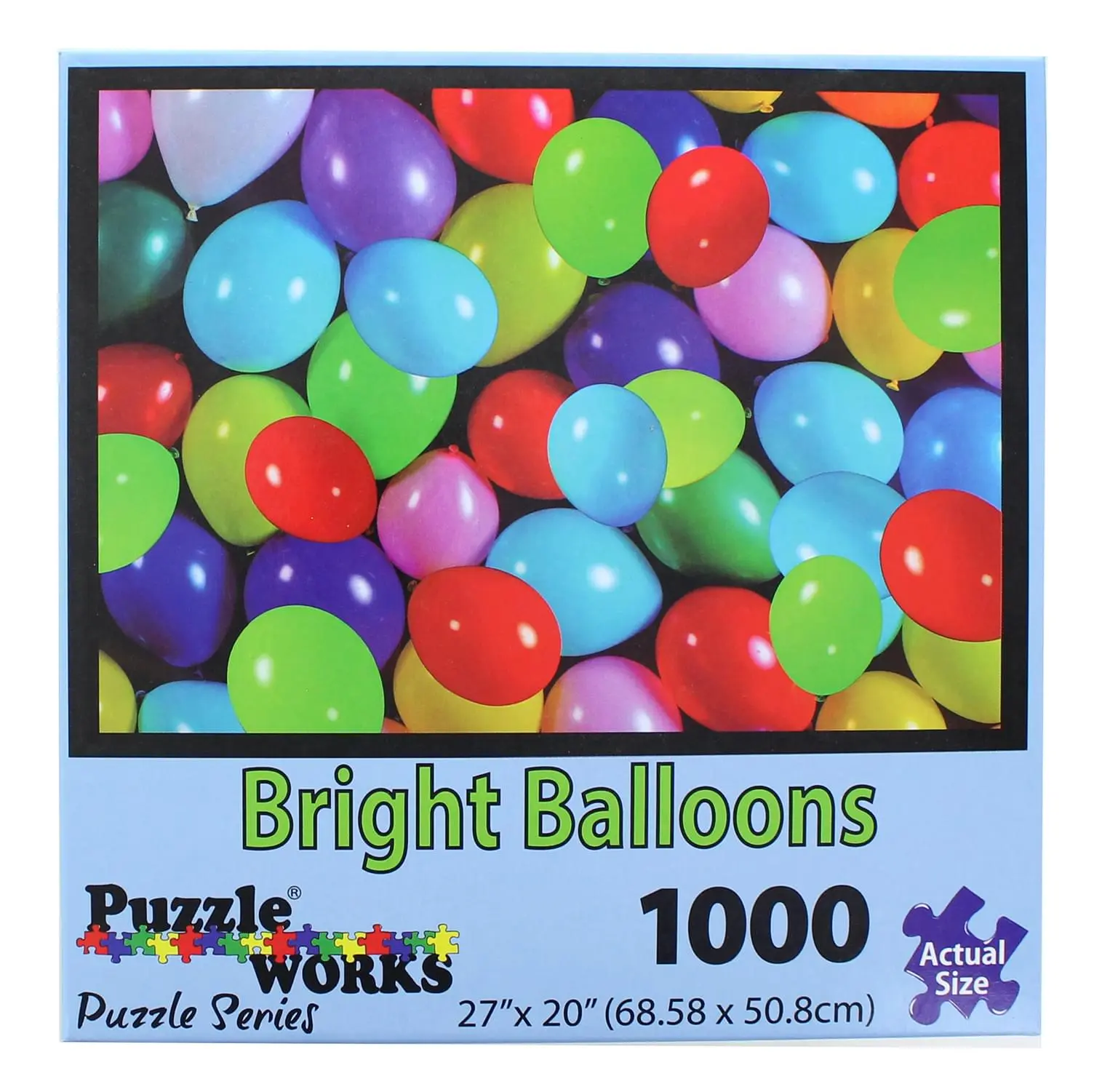 PuzzleWorks 1000-Piece Unisex Jigsaw Puzzle - Bright Balloons Design, Happy Birthday Activity for Ages 12+ (Toys & Hobbies, Games & Puzzles), 1000 Pieces