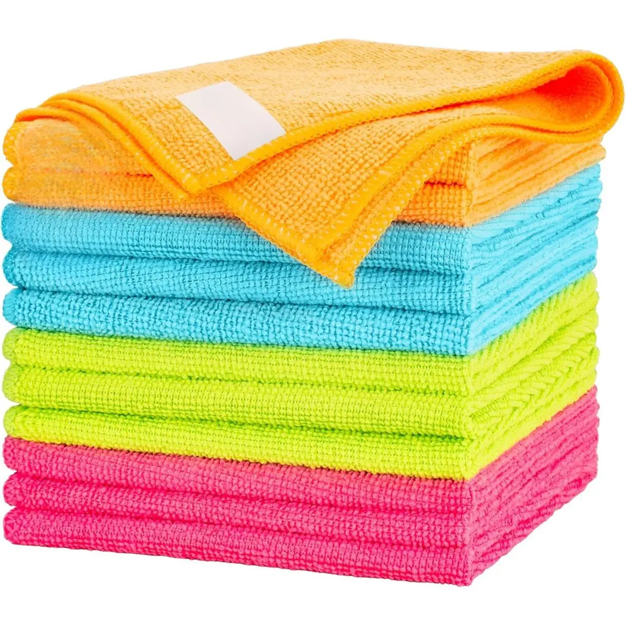 Microfiber Cleaning Cloth, 12 Pack Cleaning Rags, 12" x 12" Microfiber Towel, Lint Free Non-Abrasive Dusting Cloth, Microfiber Towels for Cars Kitchen Garage House Office Super Absorbent Reusable