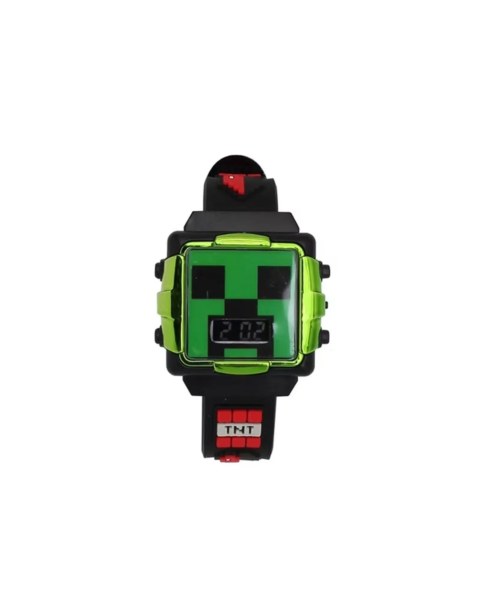 Mattel Minecraft Creeper Digital Watch with Green Straps