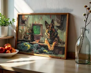 [FAST SALE UP TO 45%] Fallout NCR Ranger Poster, New Vegas Desert Veteran Wall Art, Retro Post Apocalyptic Soldier Print, Gamer Decor, Unframed Print Only