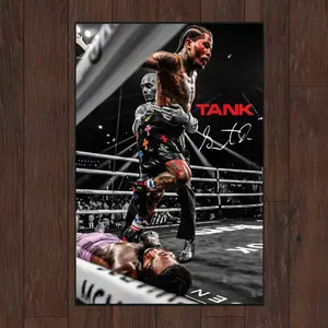 Gervonta Davis, Poster, Tank, Gervonta Tank Davis, Boxing Poster, Poster Ideas, Motivational Posters, Wall Decor, American Boxer Poster Artistic Print Frames Glossy