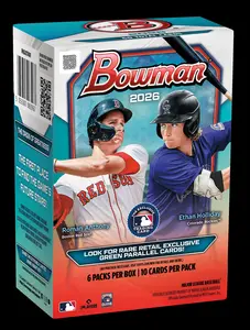 Single Pack From 2026 Bowman Baseball Value (Blaster) Box, Officially Licensed MLB Trading Cards