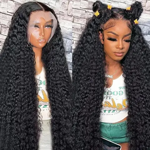 Bling Hiar 30 32 Inch Deep Wave Water wave Frontal Wigs hd lace wig 13x6 human hair Curly Wig For Women choice Pre Plucked #NovaTopFinds